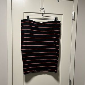 Torrid striped pencil skirt